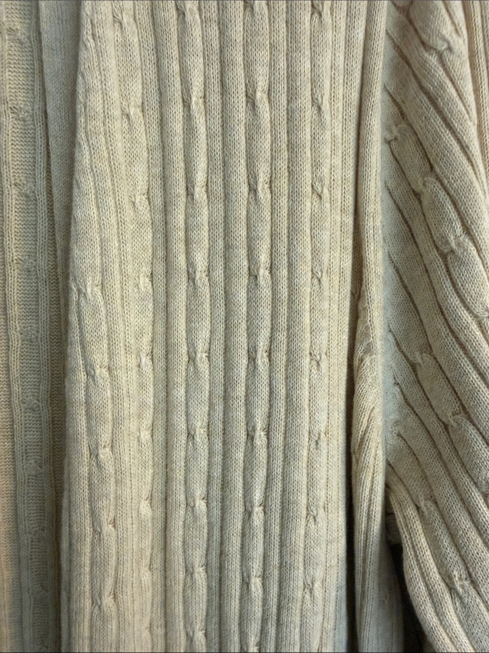 Kim Rogers Beige Ribbed Open-Front Cardigan with Pockets - Picture 7 of 7